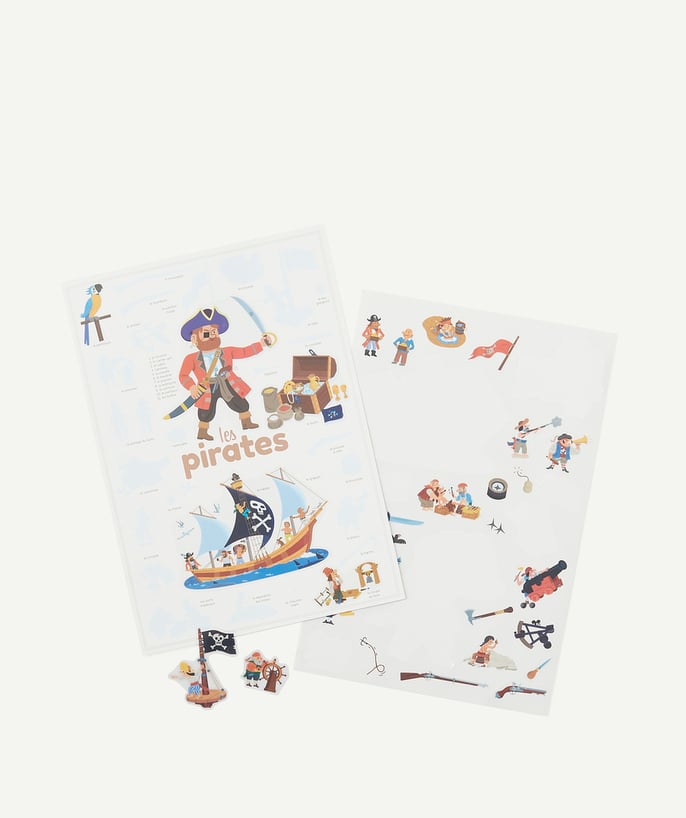   - MINI POSTER WITH 30 STICKERS ABOUT PIRATES