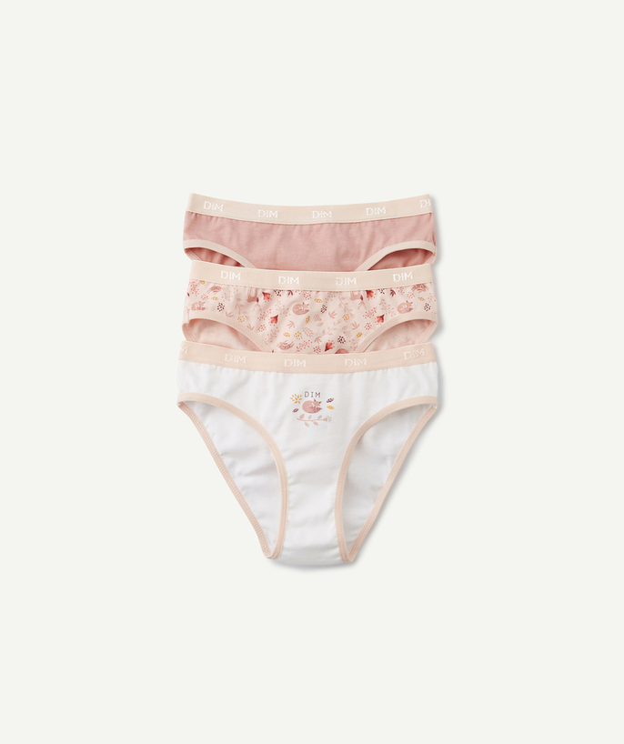   - – PACK OF THREE PAIRS OF PINK COTTON KNICKERS