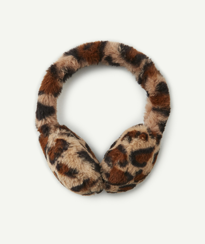   - IMITATION LEOPARD FUR EARMUFFS FOR GIRLS