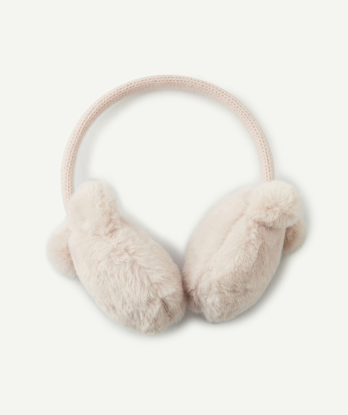   - PINK IMITATION FUR EAR MUFFS FOR GIRLS