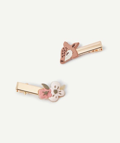 CategoryModel (8821753348238@44329)  - BARRETTES AVEC BICHE ET FLEURS BÉBÉ FILLE