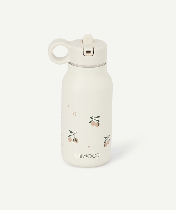   - FALK INSULATED WATER BOTTLE IN BEIGE WITH PEACHES 350 ML