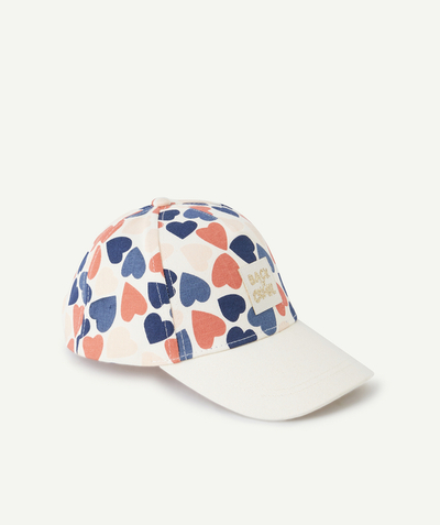 CategoryModel (8821761573006@30866)  - CASQUETTE FILLE EN COTON ET IMPRIMÉ COEURS COLORÉS