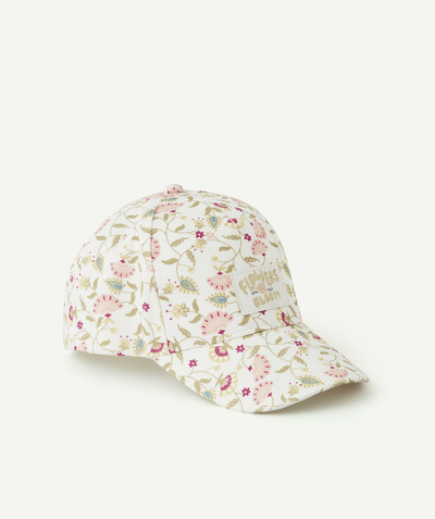 CategoryModel (8821759541390@62)  - CASQUETTE FILLE AVEC IMPRIMÉ FLEURI ET MESSAGE PAILLETÉ