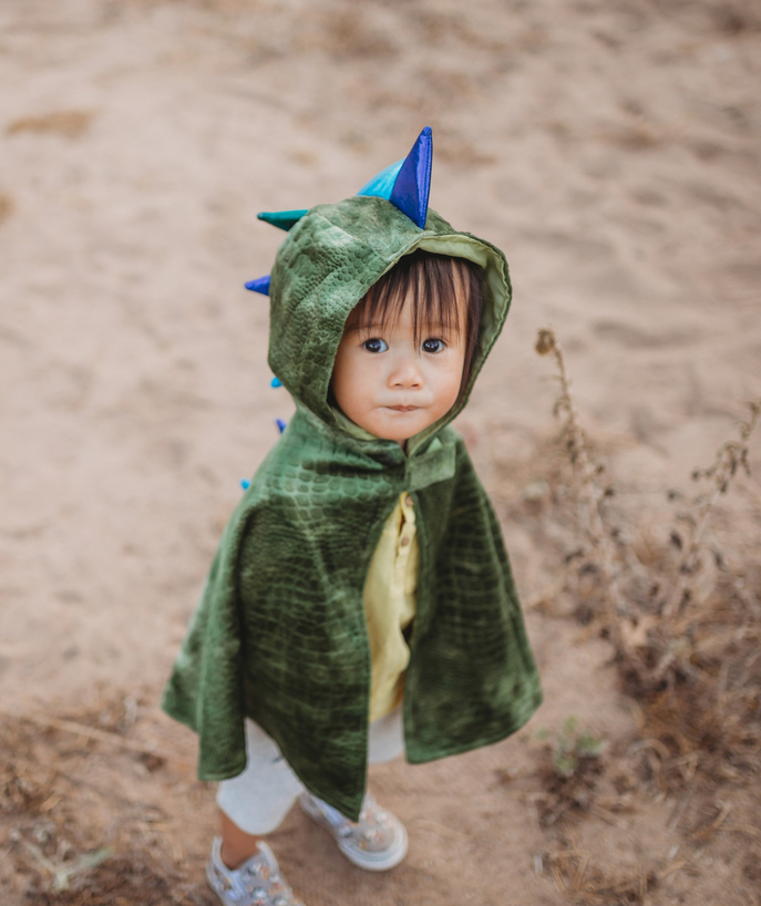   - BABIES' GREEN DRAGON CAPE