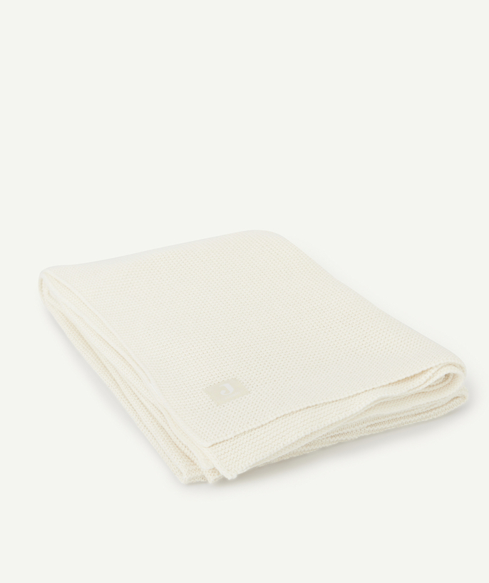   - BEIGE COTTON BABY BLANKET 100 x 150 CM