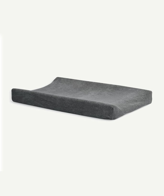   - HOUSSE DE MATELAS À LANGER 50 X 70 CM EN ÉPONGE GRIS