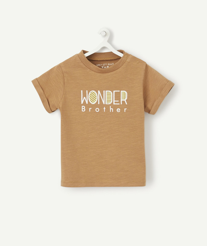   - CAMEL BABY BOY T-SHIRT IN ORGANIC COTTON