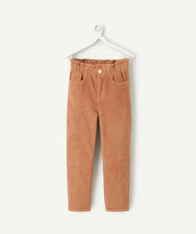 CategoryModel (8826176241806@1068)  - girl's pants in organic cotton and brown corduroy