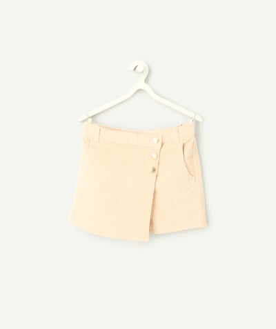 CategoryModel (8821758722190@803)  - beige corduroy short skirt for girls