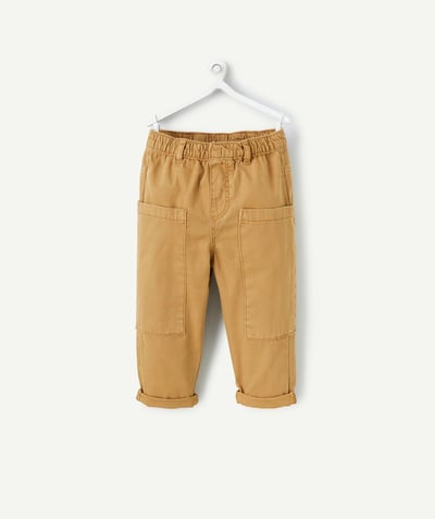 CategoryModel (8821758296206@2577)  - CAMEL BABY BOY RELAX PANTS WITH LARGE POCKETS