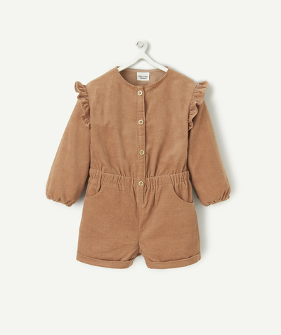 CategoryModel (8821752758414@172)  - BABY GIRL JUMPSUIT IN LIGHT BROWN CORDUROY