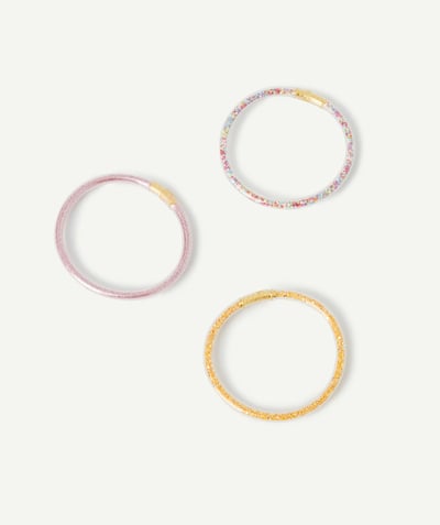 CategoryModel (8821760262286@2540)  - LOT DE 3 BRACELETS FILLE TRANSPARENTS AVEC PAILLETTES COLORÉES