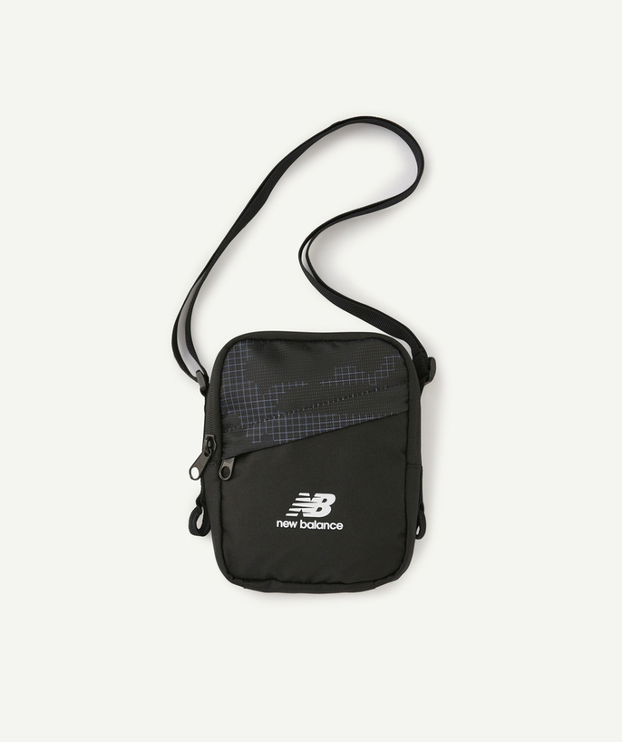   - BLACK SHOULDER BAG WITH LOGO