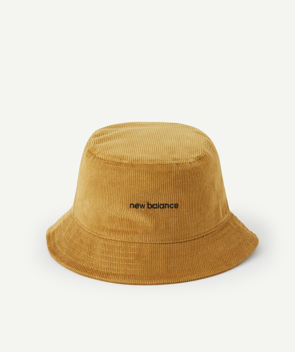   - TAN CORDUROY BUCKET HAT