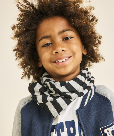 CategoryModel (8824928993422@14)  - GREY AND BLACK BOY SNOOD